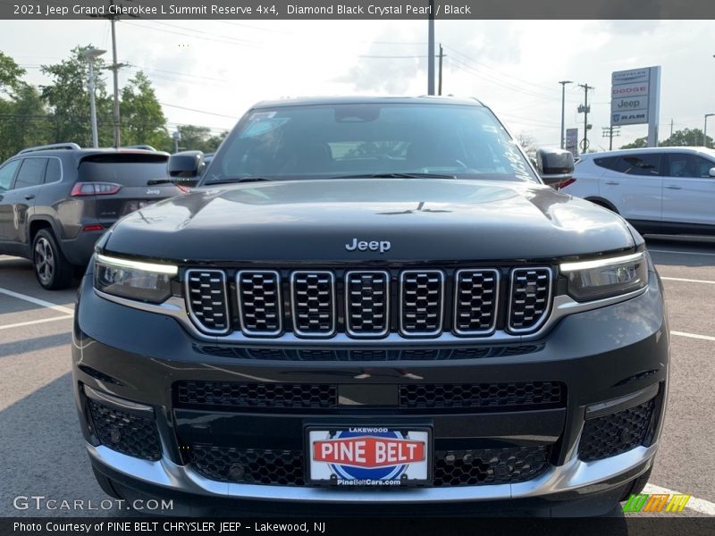 Diamond Black Crystal Pearl / Black 2021 Jeep Grand Cherokee L Summit Reserve 4x4