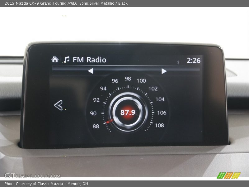 Sonic Silver Metallic / Black 2019 Mazda CX-9 Grand Touring AWD