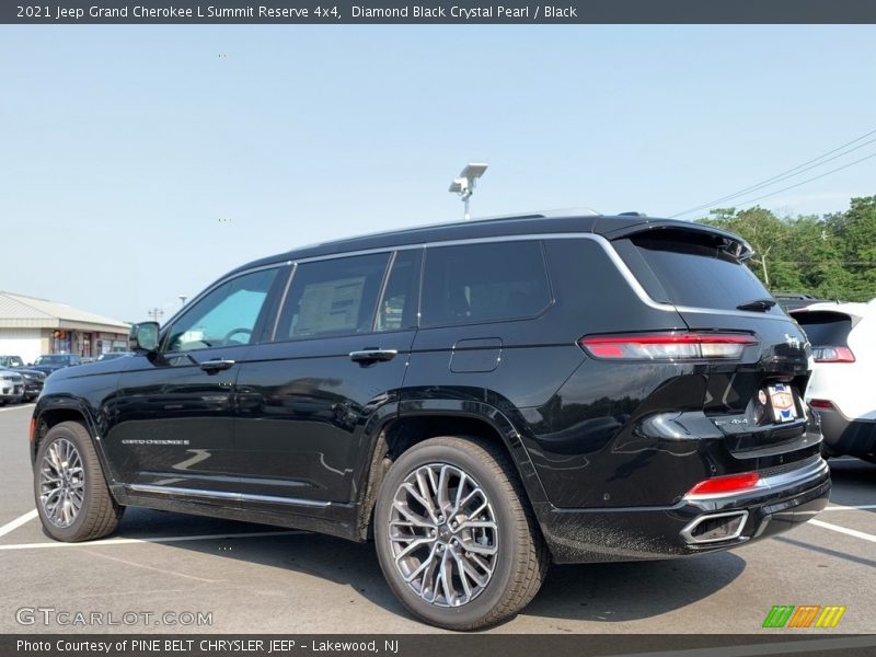 Diamond Black Crystal Pearl / Black 2021 Jeep Grand Cherokee L Summit Reserve 4x4