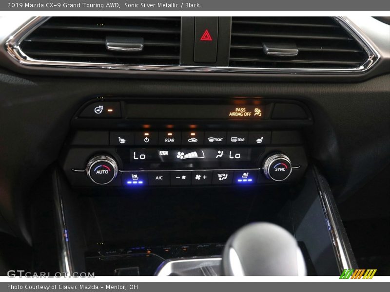Sonic Silver Metallic / Black 2019 Mazda CX-9 Grand Touring AWD