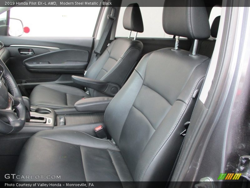 Modern Steel Metallic / Black 2019 Honda Pilot EX-L AWD