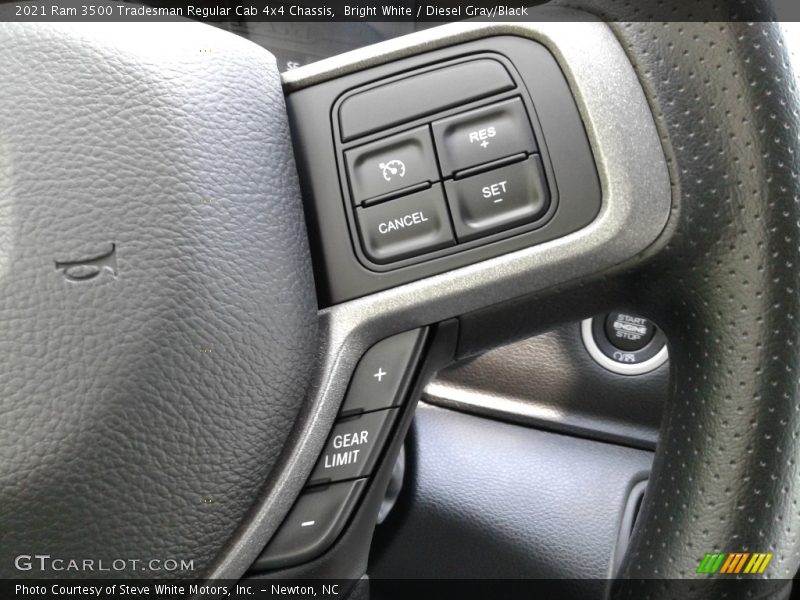 2021 3500 Tradesman Regular Cab 4x4 Chassis Steering Wheel
