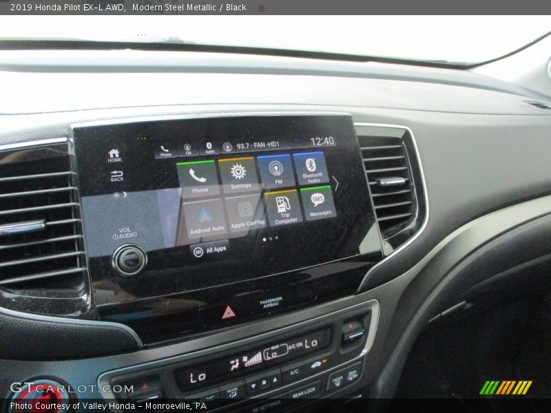 Modern Steel Metallic / Black 2019 Honda Pilot EX-L AWD
