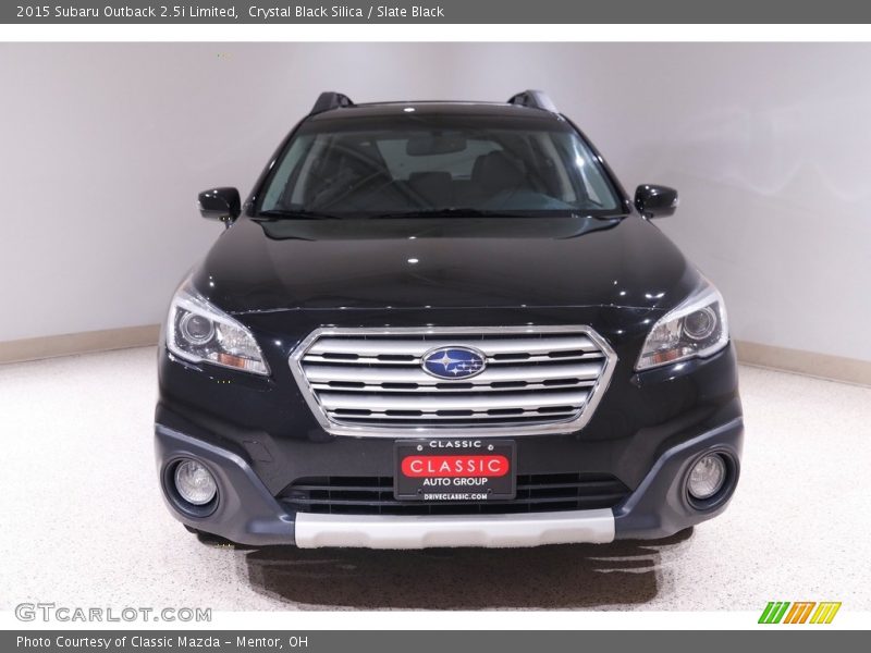 Crystal Black Silica / Slate Black 2015 Subaru Outback 2.5i Limited