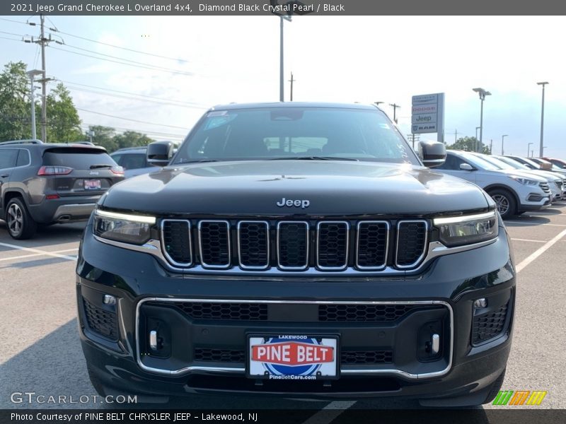Diamond Black Crystal Pearl / Black 2021 Jeep Grand Cherokee L Overland 4x4