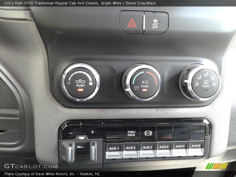 Controls of 2021 3500 Tradesman Regular Cab 4x4 Chassis