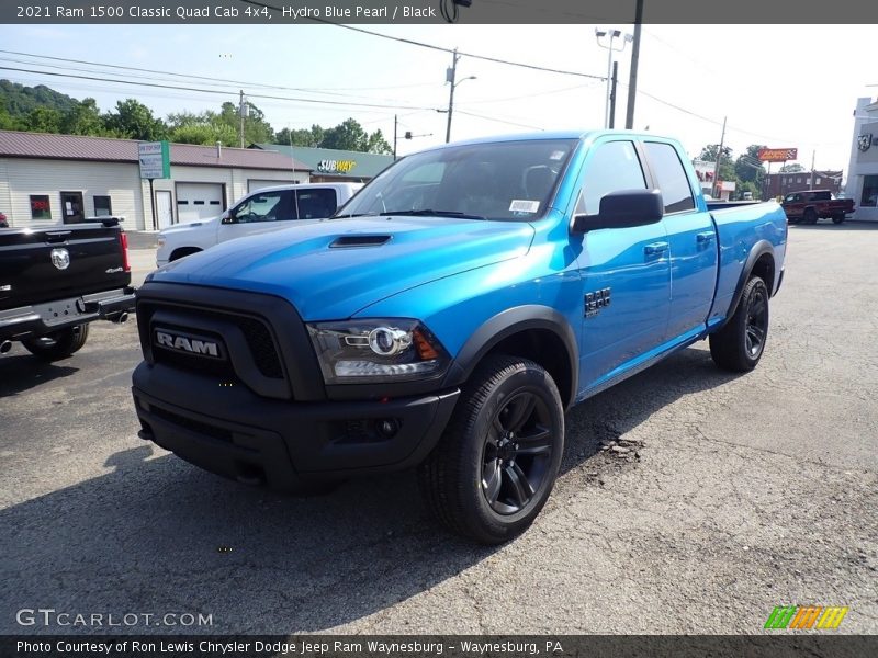 Hydro Blue Pearl / Black 2021 Ram 1500 Classic Quad Cab 4x4
