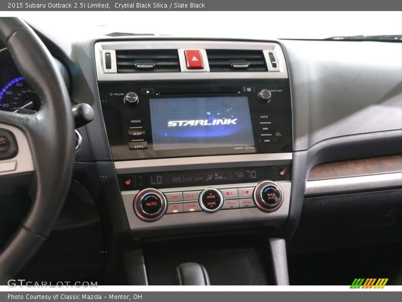 Crystal Black Silica / Slate Black 2015 Subaru Outback 2.5i Limited