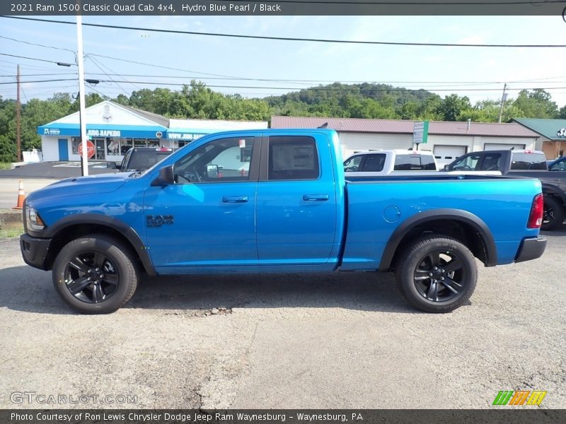 Hydro Blue Pearl / Black 2021 Ram 1500 Classic Quad Cab 4x4