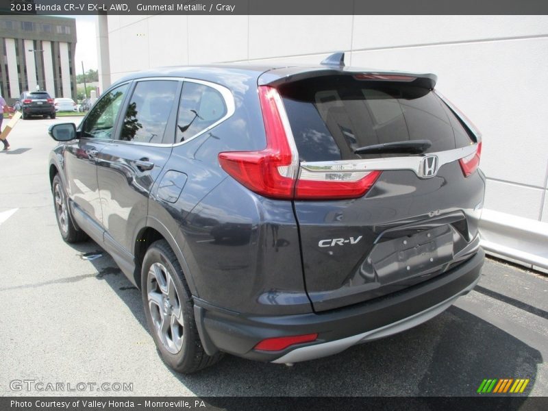 Gunmetal Metallic / Gray 2018 Honda CR-V EX-L AWD
