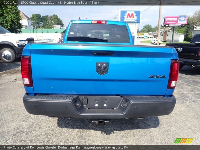 Hydro Blue Pearl / Black 2021 Ram 1500 Classic Quad Cab 4x4