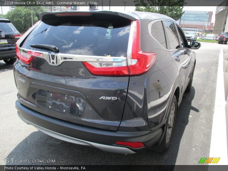 Gunmetal Metallic / Gray 2018 Honda CR-V EX-L AWD