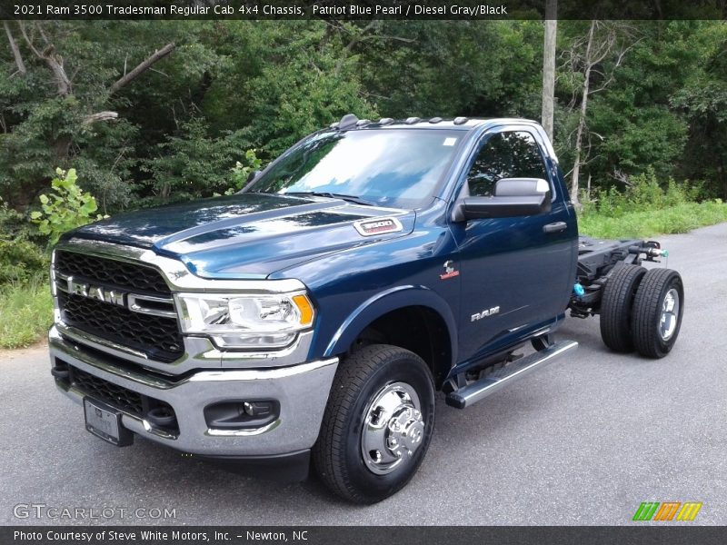Patriot Blue Pearl / Diesel Gray/Black 2021 Ram 3500 Tradesman Regular Cab 4x4 Chassis