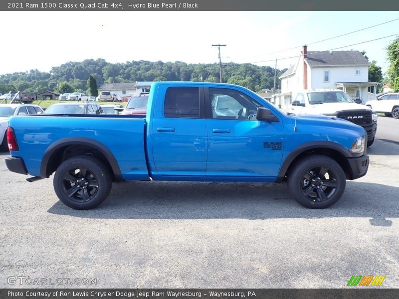 Hydro Blue Pearl / Black 2021 Ram 1500 Classic Quad Cab 4x4