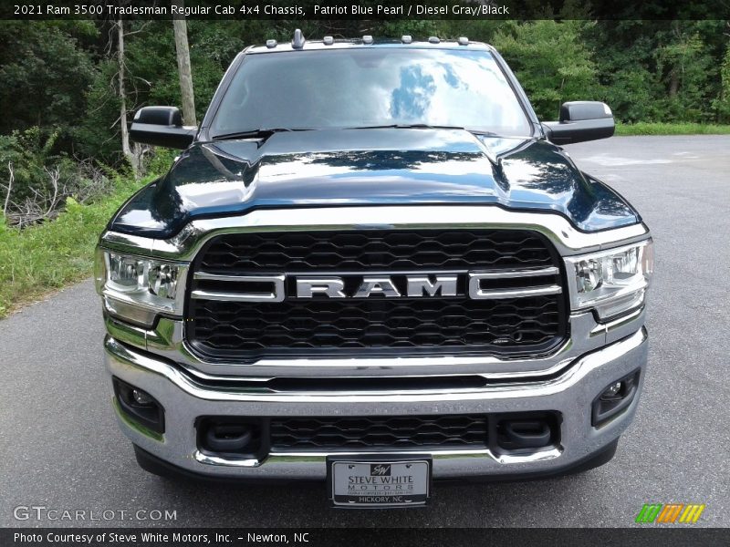 Patriot Blue Pearl / Diesel Gray/Black 2021 Ram 3500 Tradesman Regular Cab 4x4 Chassis