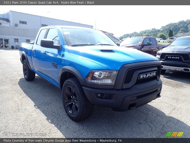 Hydro Blue Pearl / Black 2021 Ram 1500 Classic Quad Cab 4x4