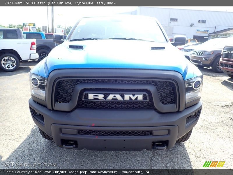 Hydro Blue Pearl / Black 2021 Ram 1500 Classic Quad Cab 4x4
