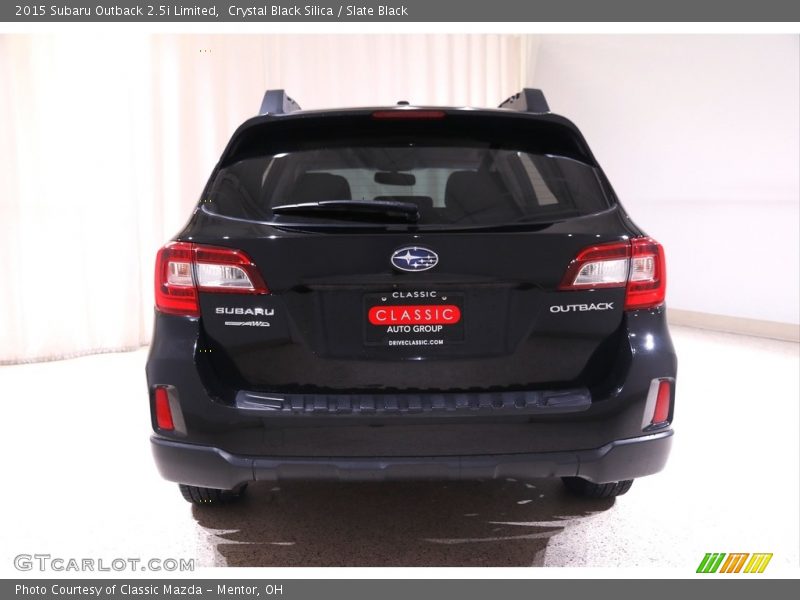 Crystal Black Silica / Slate Black 2015 Subaru Outback 2.5i Limited