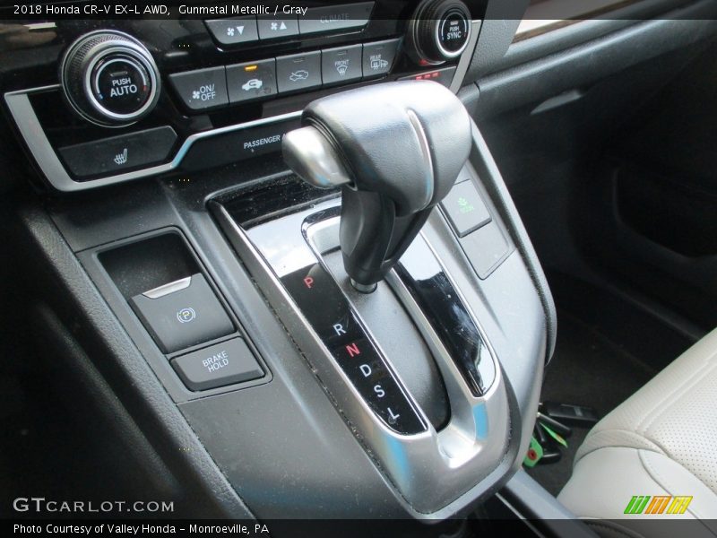 Gunmetal Metallic / Gray 2018 Honda CR-V EX-L AWD
