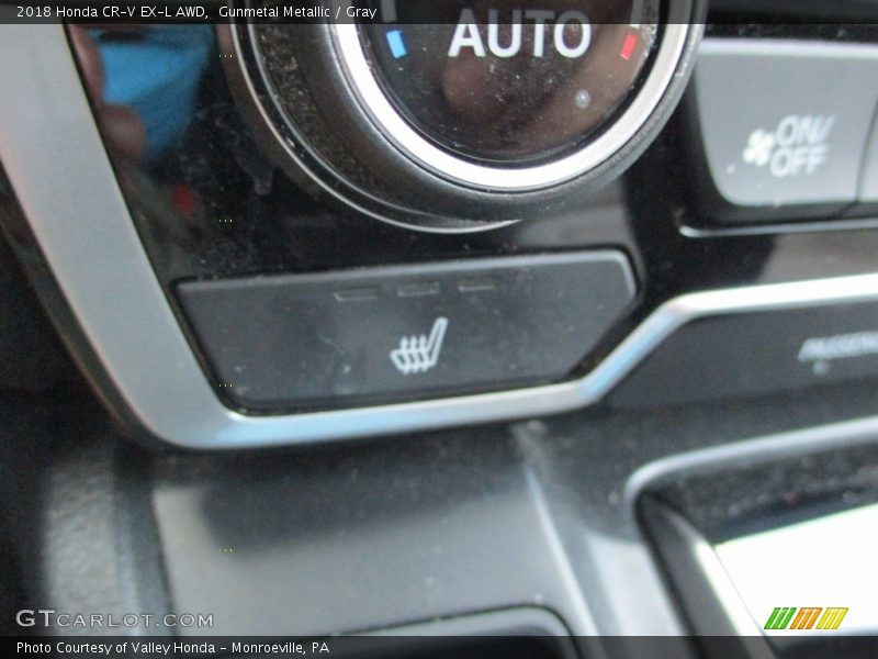 Gunmetal Metallic / Gray 2018 Honda CR-V EX-L AWD