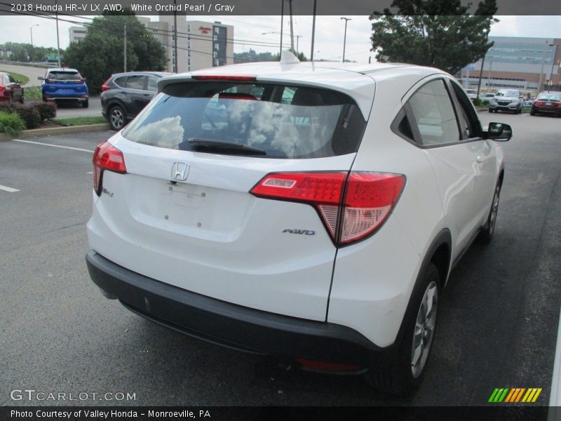 White Orchid Pearl / Gray 2018 Honda HR-V LX AWD