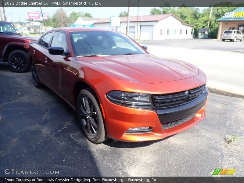 Sinamon Stick / Black 2021 Dodge Charger SXT AWD