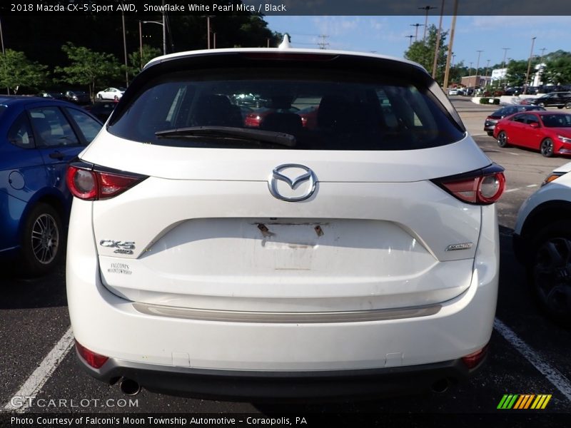 Snowflake White Pearl Mica / Black 2018 Mazda CX-5 Sport AWD