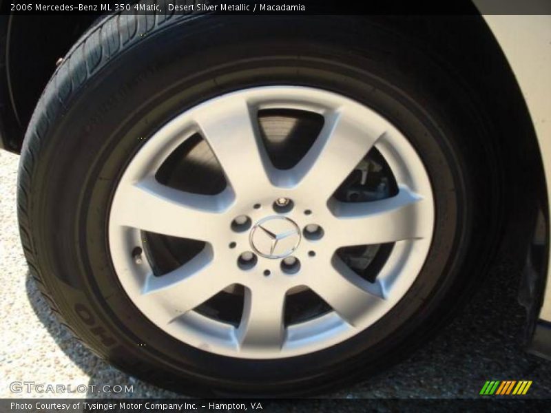 Desert Silver Metallic / Macadamia 2006 Mercedes-Benz ML 350 4Matic