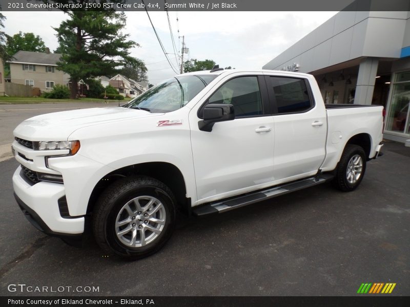 Summit White / Jet Black 2021 Chevrolet Silverado 1500 RST Crew Cab 4x4