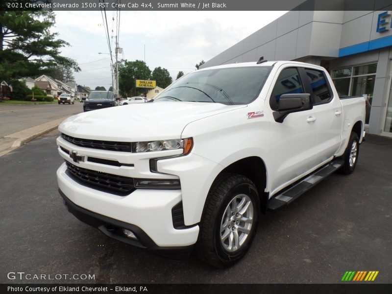 Summit White / Jet Black 2021 Chevrolet Silverado 1500 RST Crew Cab 4x4