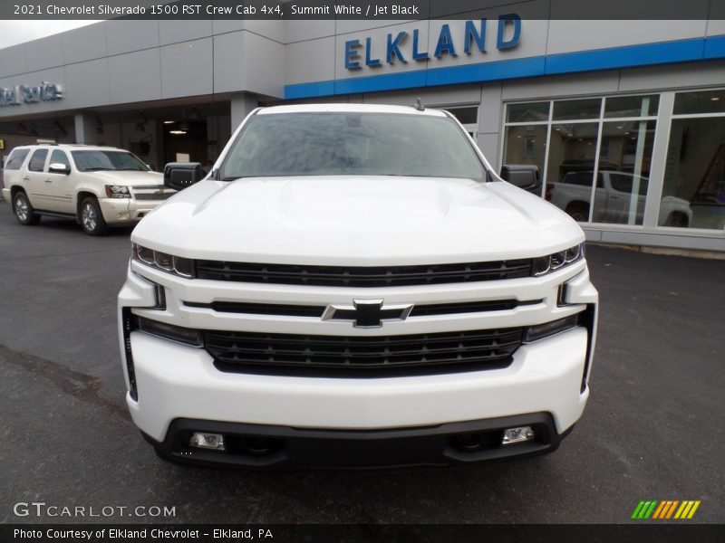 Summit White / Jet Black 2021 Chevrolet Silverado 1500 RST Crew Cab 4x4