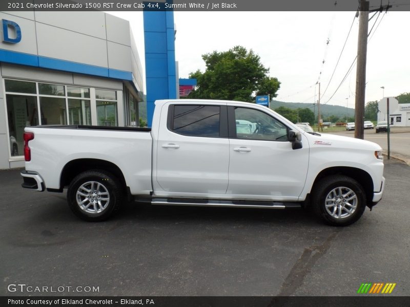 Summit White / Jet Black 2021 Chevrolet Silverado 1500 RST Crew Cab 4x4