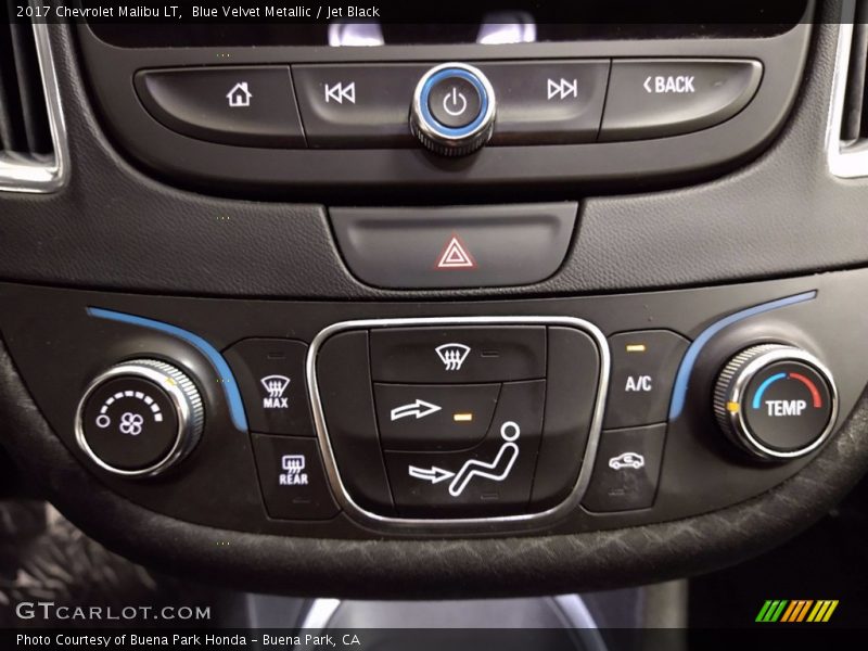 Blue Velvet Metallic / Jet Black 2017 Chevrolet Malibu LT