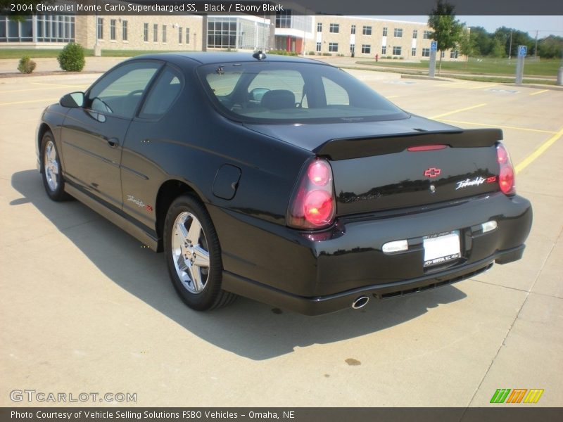 Black / Ebony Black 2004 Chevrolet Monte Carlo Supercharged SS
