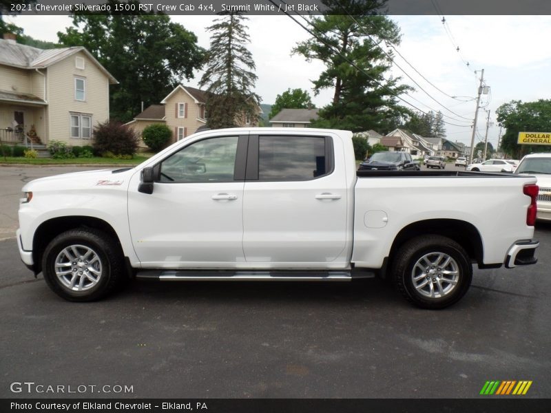 Summit White / Jet Black 2021 Chevrolet Silverado 1500 RST Crew Cab 4x4
