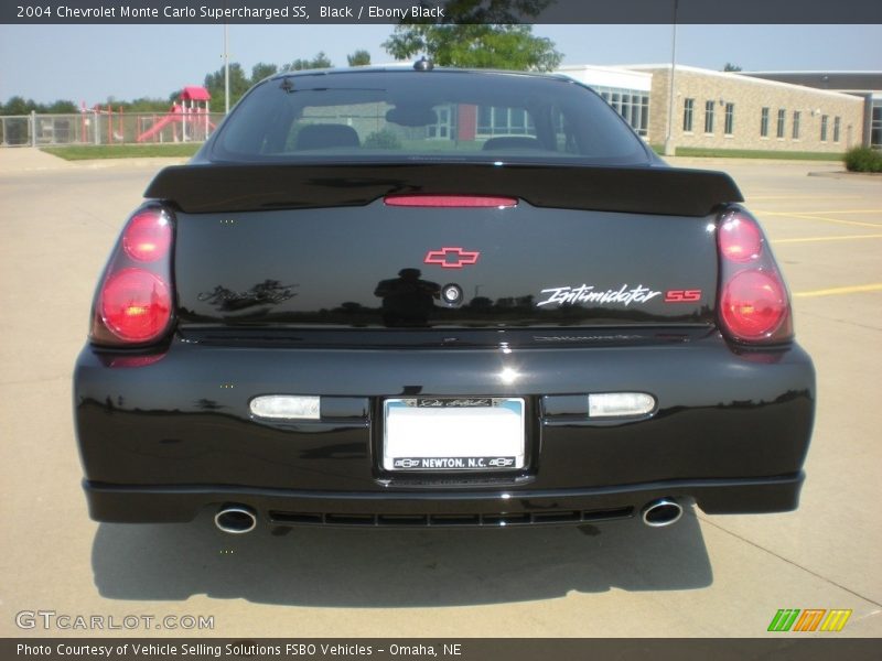 Black / Ebony Black 2004 Chevrolet Monte Carlo Supercharged SS