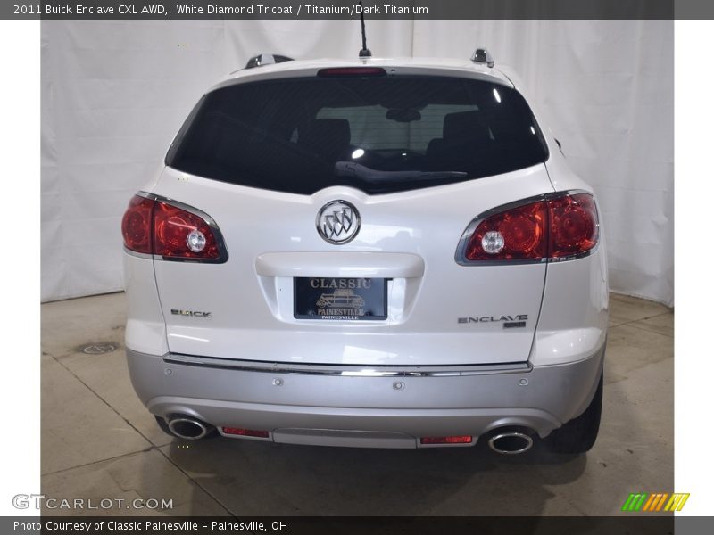 White Diamond Tricoat / Titanium/Dark Titanium 2011 Buick Enclave CXL AWD