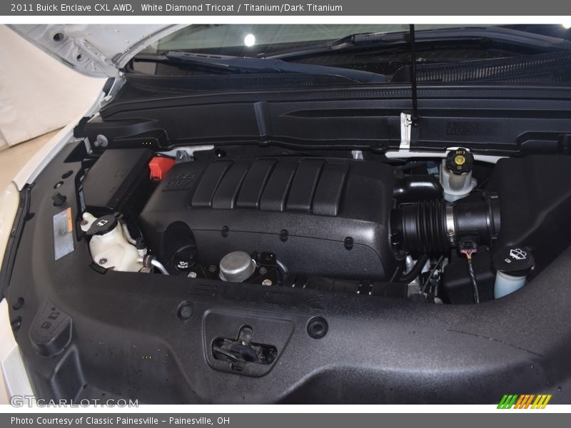 White Diamond Tricoat / Titanium/Dark Titanium 2011 Buick Enclave CXL AWD