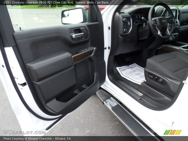 Summit White / Jet Black 2021 Chevrolet Silverado 1500 RST Crew Cab 4x4