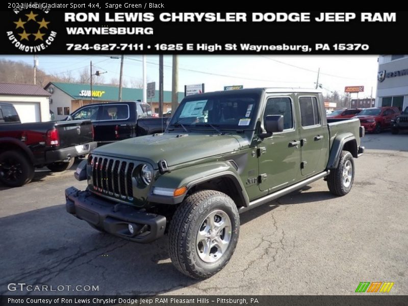Sarge Green / Black 2021 Jeep Gladiator Sport 4x4