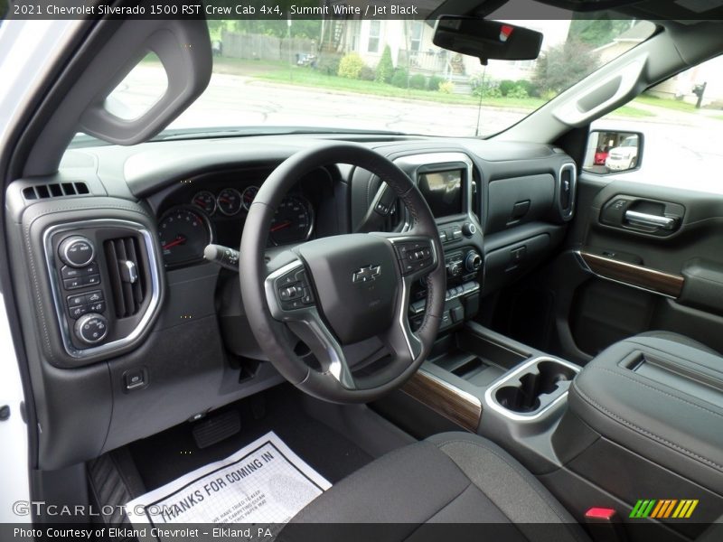 Summit White / Jet Black 2021 Chevrolet Silverado 1500 RST Crew Cab 4x4