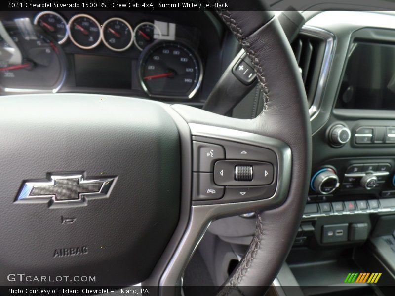 Summit White / Jet Black 2021 Chevrolet Silverado 1500 RST Crew Cab 4x4