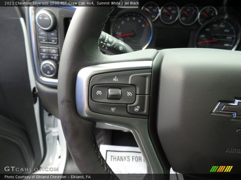 Summit White / Jet Black 2021 Chevrolet Silverado 1500 RST Crew Cab 4x4