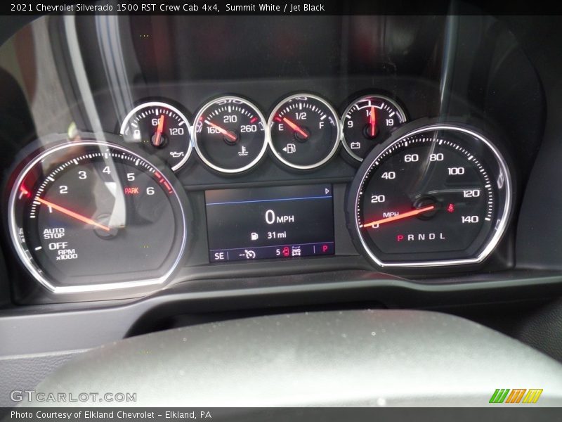 Summit White / Jet Black 2021 Chevrolet Silverado 1500 RST Crew Cab 4x4