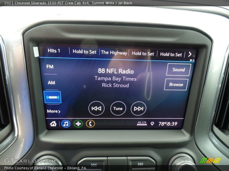 Summit White / Jet Black 2021 Chevrolet Silverado 1500 RST Crew Cab 4x4