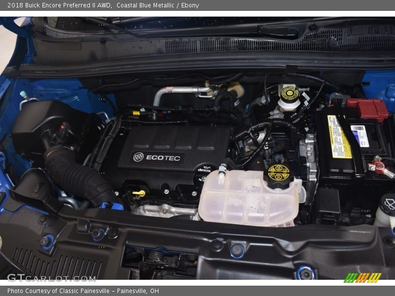 Coastal Blue Metallic / Ebony 2018 Buick Encore Preferred II AWD