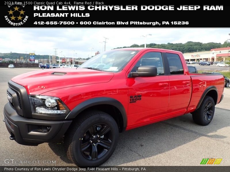 Flame Red / Black 2021 Ram 1500 Classic Quad Cab 4x4