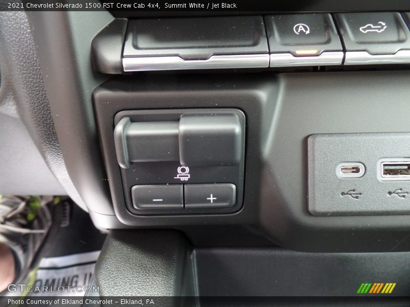 Summit White / Jet Black 2021 Chevrolet Silverado 1500 RST Crew Cab 4x4