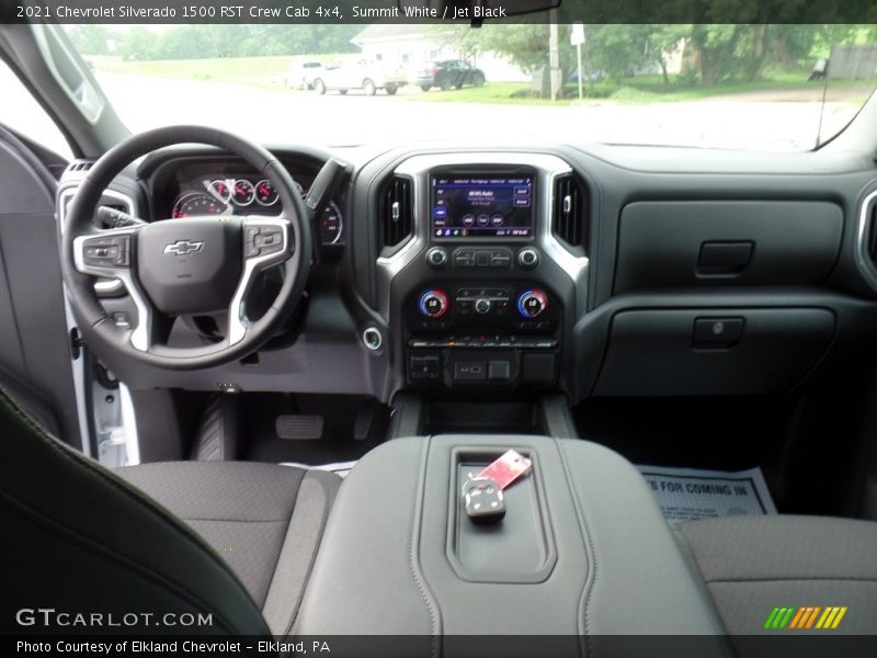 Summit White / Jet Black 2021 Chevrolet Silverado 1500 RST Crew Cab 4x4