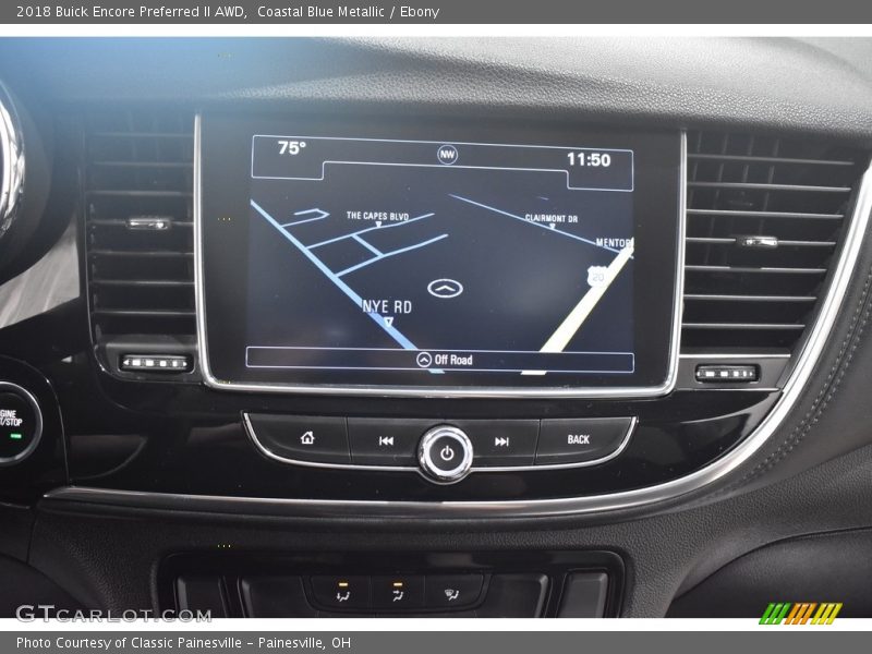 Coastal Blue Metallic / Ebony 2018 Buick Encore Preferred II AWD